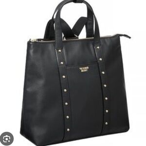 Victoria's Secret Black Studded Backpack
